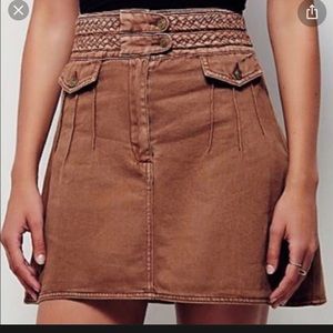 Free People braided waist skirt.
